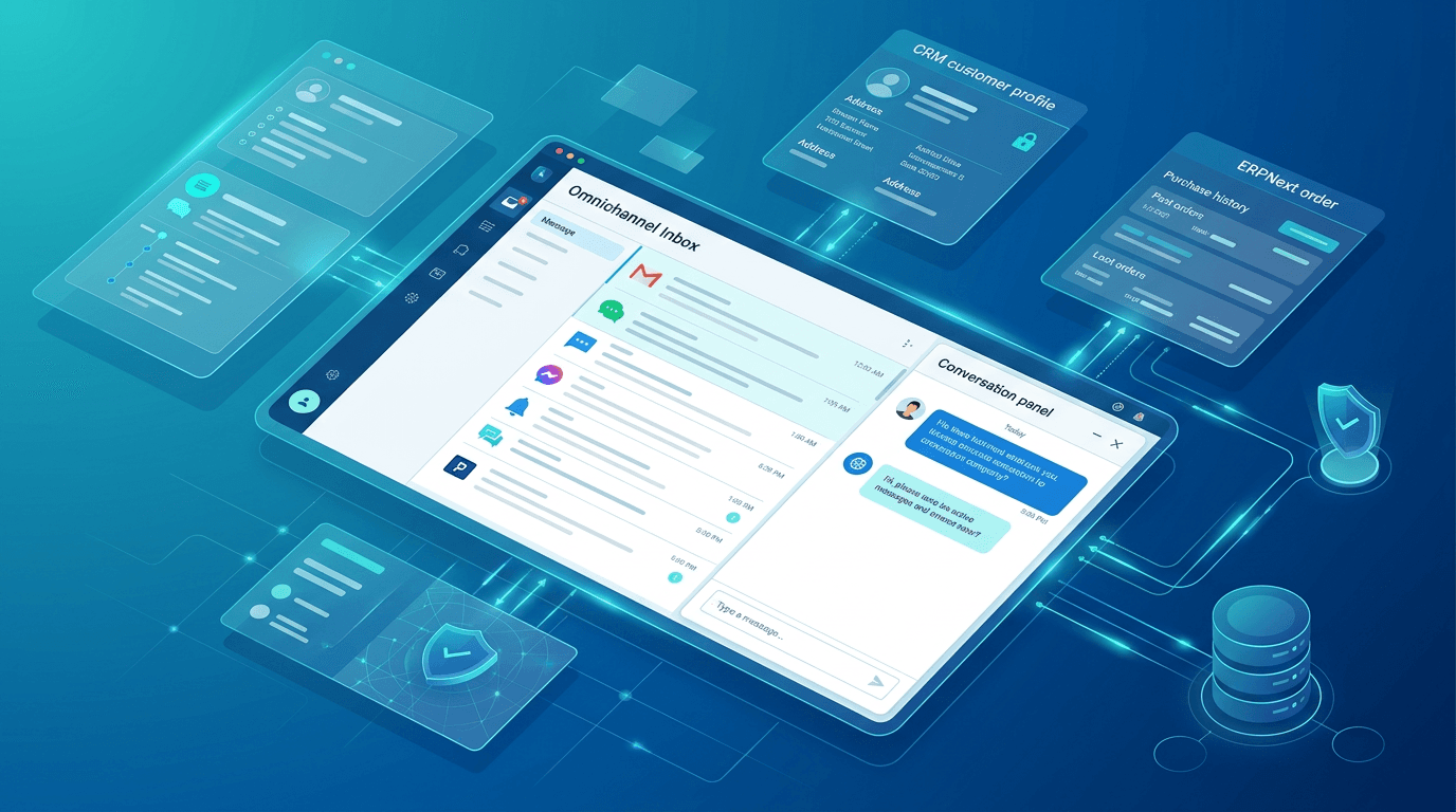 Integrasi Omnichannel Inbox dengan ERPNext: Chat Terhubung Data Customer
