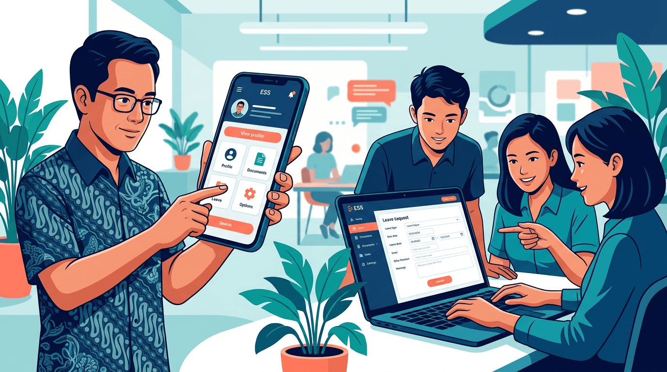 Employee Self-Service dalam HRMS: Pengalaman Karyawan yang Lebih Cepat