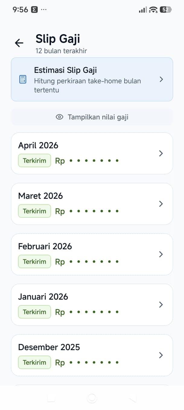 Slip Gaji dan Profil Karyawan